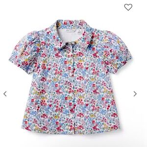Janie and Jack Colorful Floral Button Down Shirt